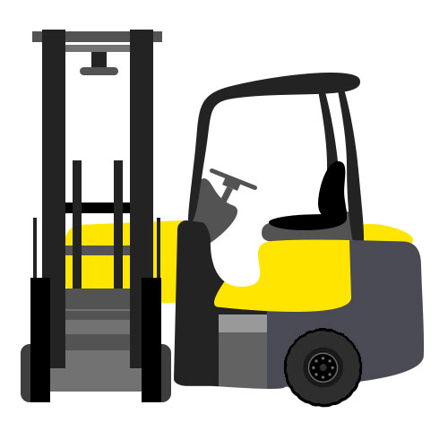 Illustrated image of an Articulated Lift Truck